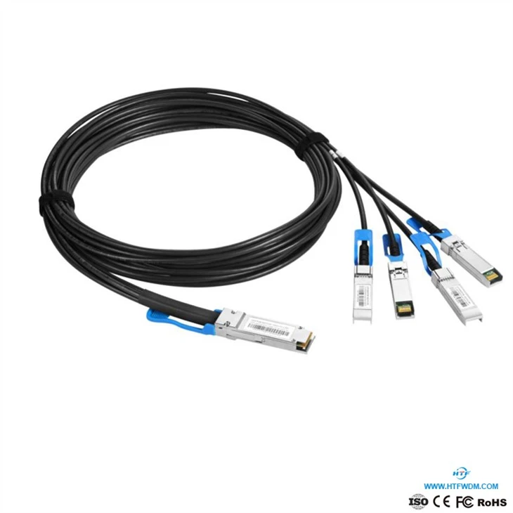 QSFP28 Până la 4x25G SFP28 DAC Breakout Cabluri